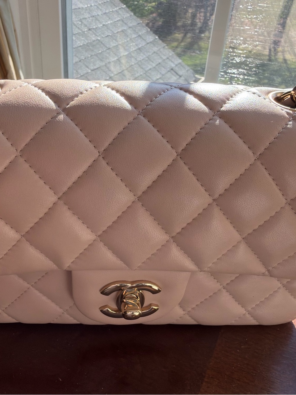 Chanel Beige Quilted Shoulder Bag - Picture 10 of 10